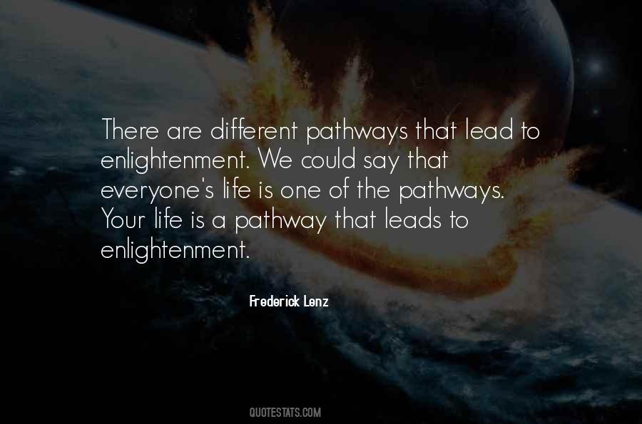 Quotes About Pathways #1035584