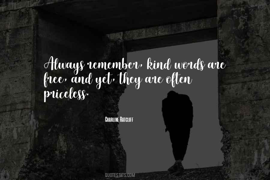 Quotes About Kind Words #184871