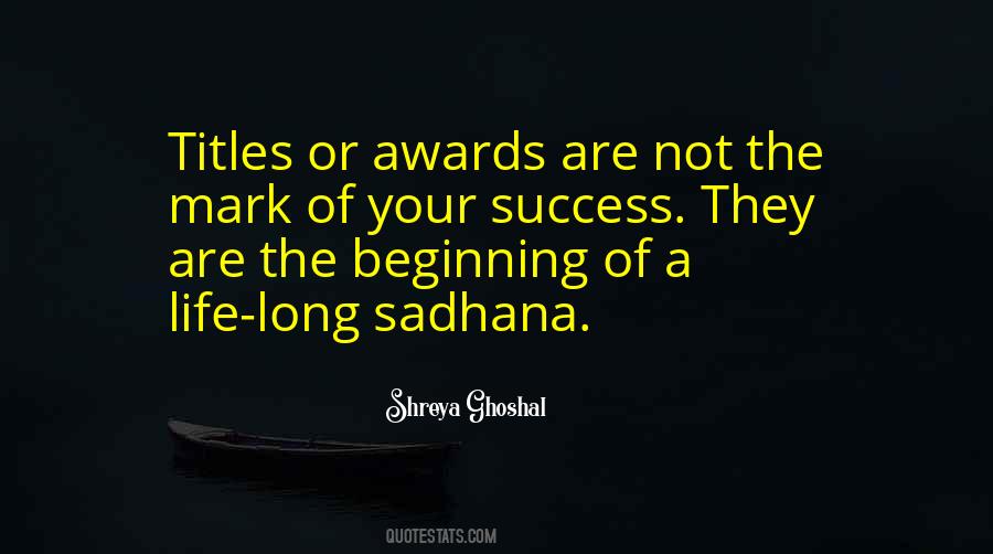 Quotes About The Beginning Of Success #1407862