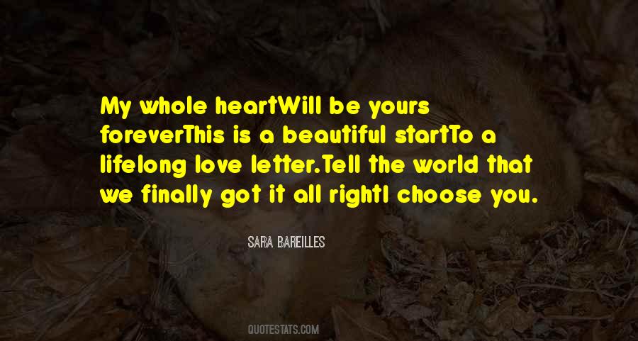 Quotes About I Choose You #545771