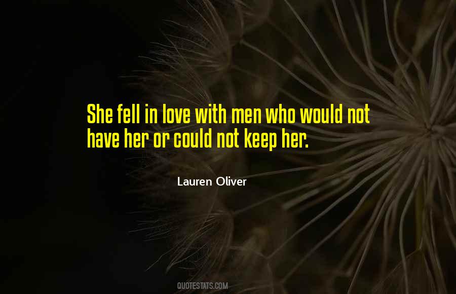 She Fell In Love Quotes #103705