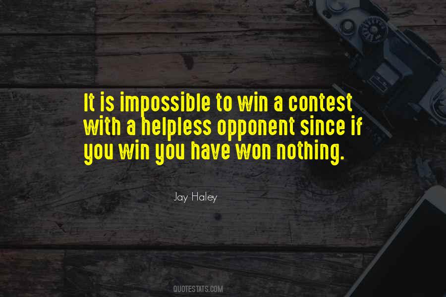 Quotes About Winning The Contest #756700