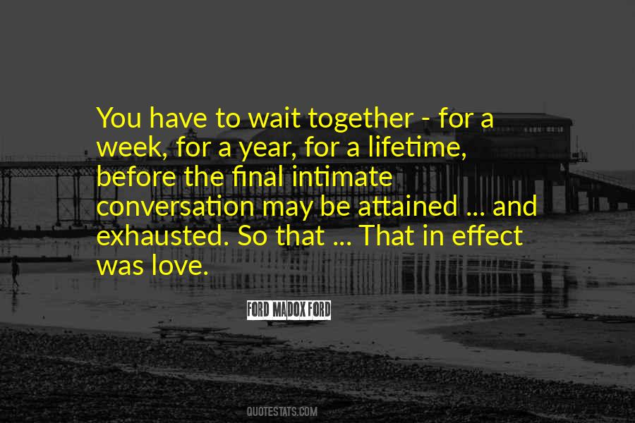 Conversation In Love Quotes #1051364