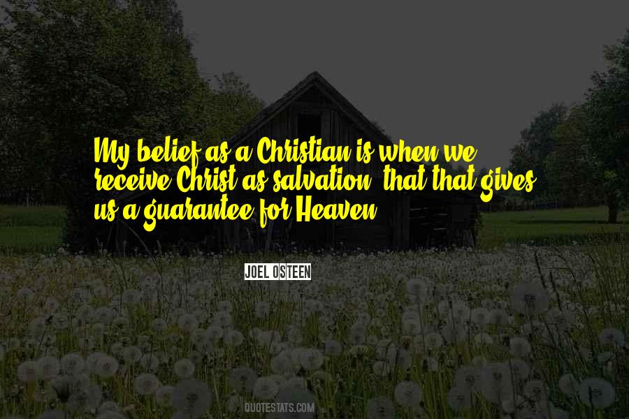 Christian Belief Quotes #426007