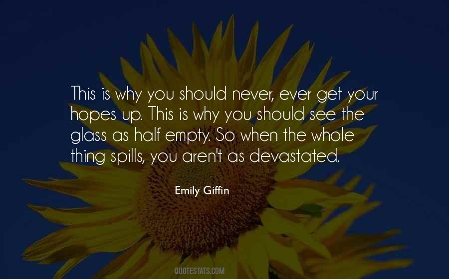 Quotes About Half Empty Glass #37462
