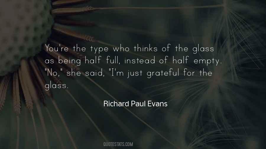 Quotes About Half Empty Glass #44124