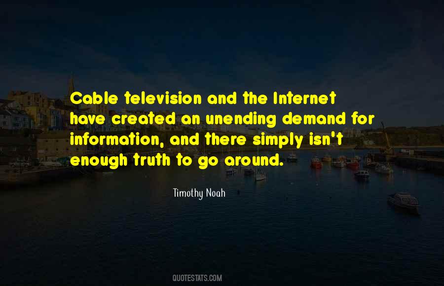 Cable Television Quotes #1287152