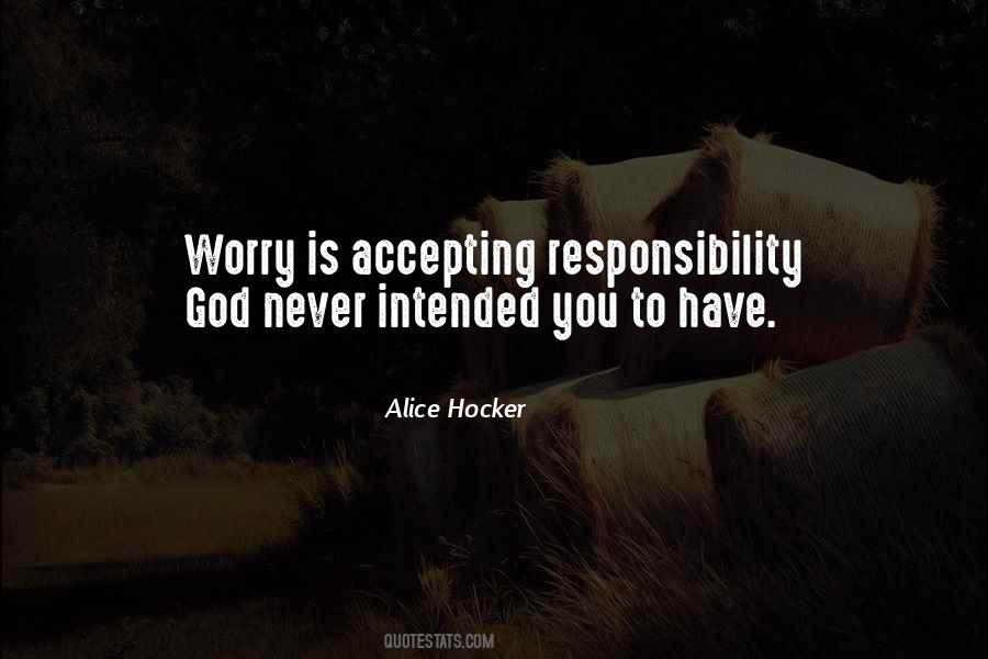 Quotes About Responsibility #1763259