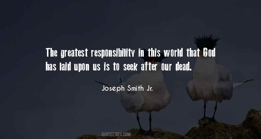 Quotes About Responsibility #1782137