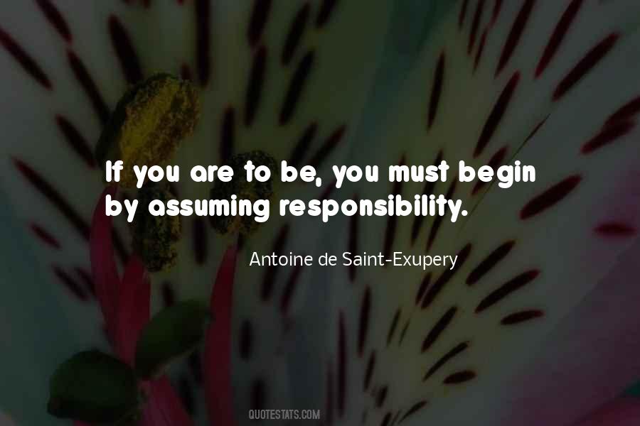 Quotes About Responsibility #1800999