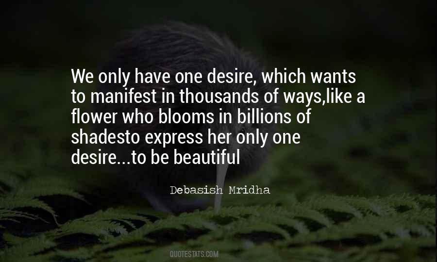 One Desire Quotes #557475