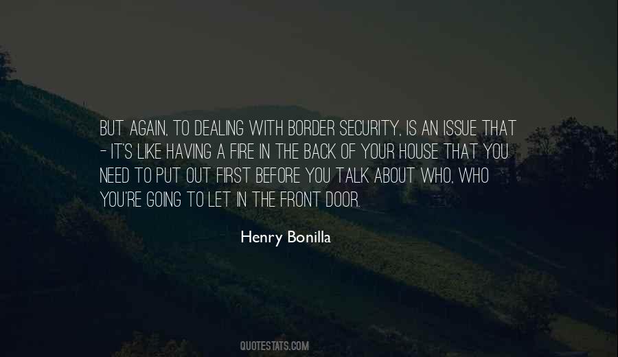 Quotes About Border Security #1688267