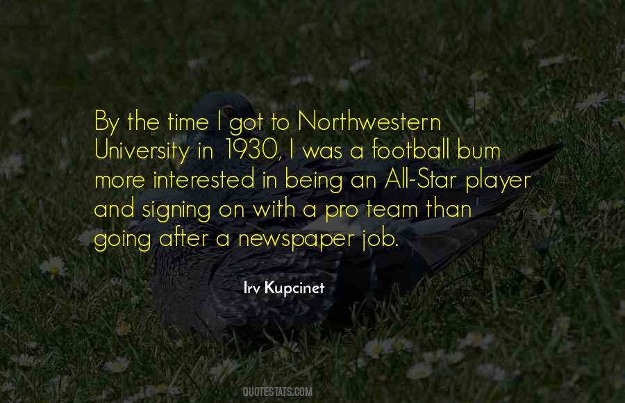 Quotes About Northwestern #1361651