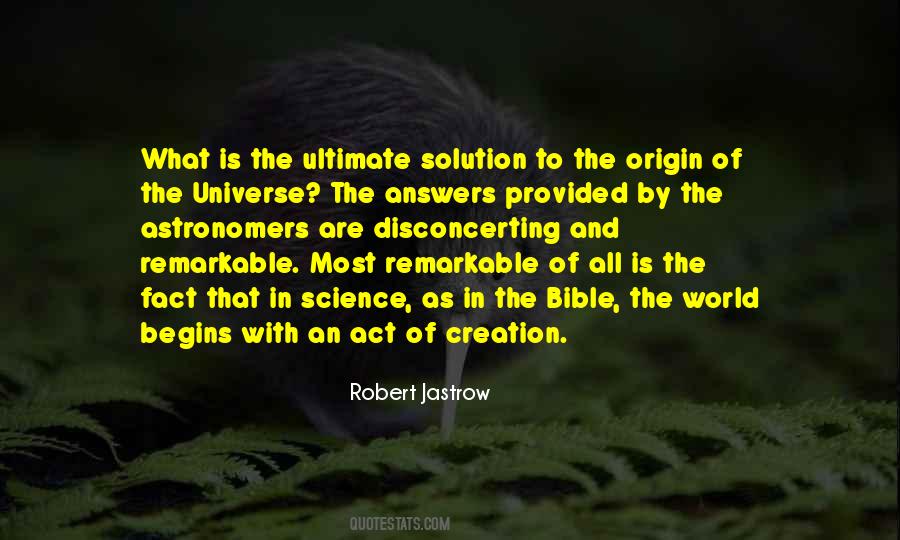Quotes About Creation Of The Universe #1196761