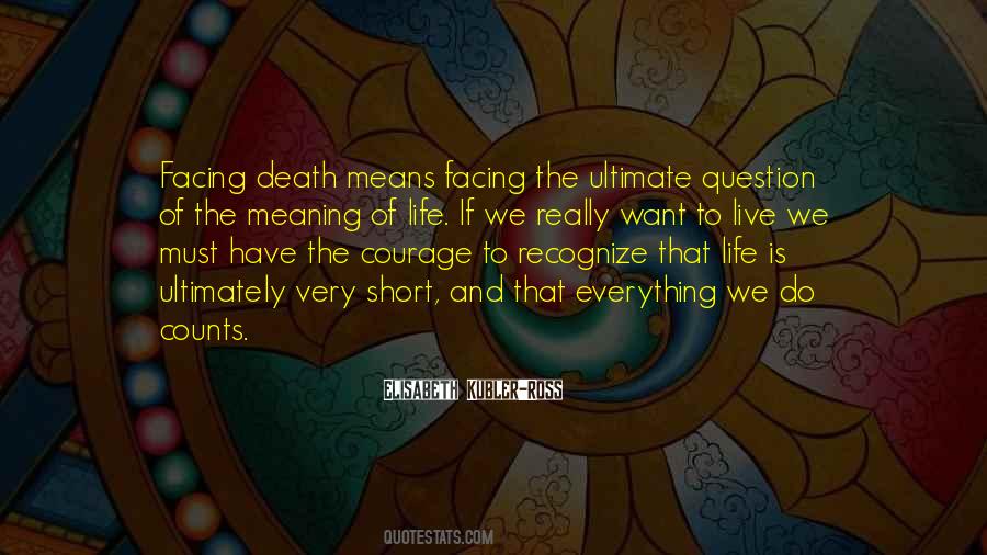 Quotes About The Meaning Of Life And Death #1159942