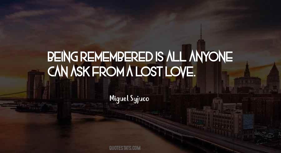 Quotes About A Lost Love #1782430