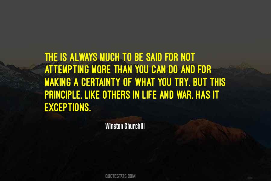 Quotes About Making Exceptions #1175851