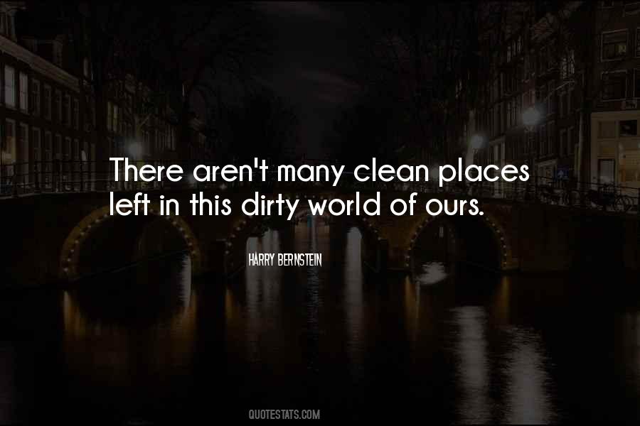 Clean Places Quotes #1288498