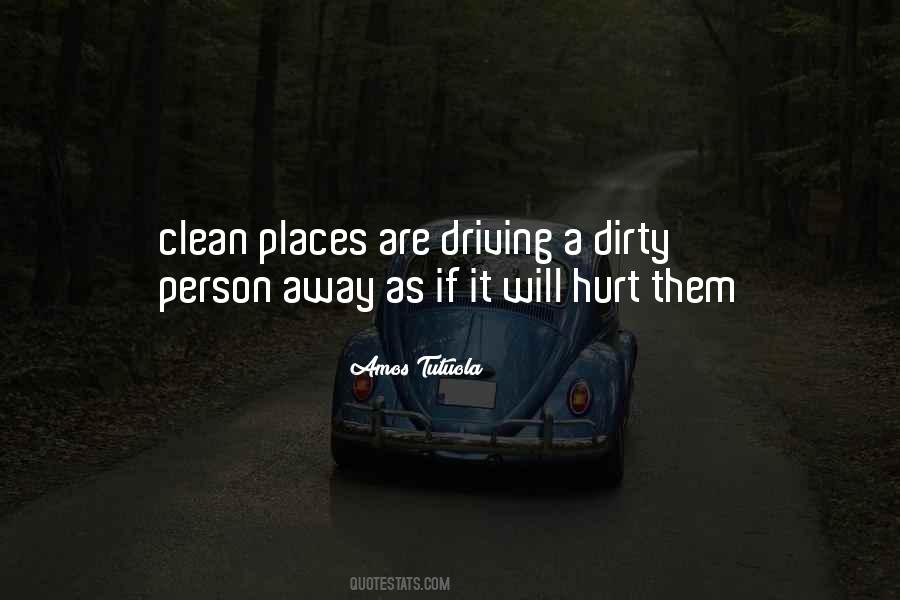 Clean Places Quotes #860580