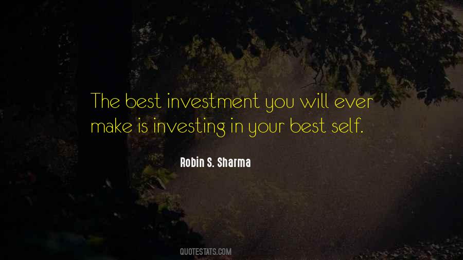 Quotes About Investment #1783423
