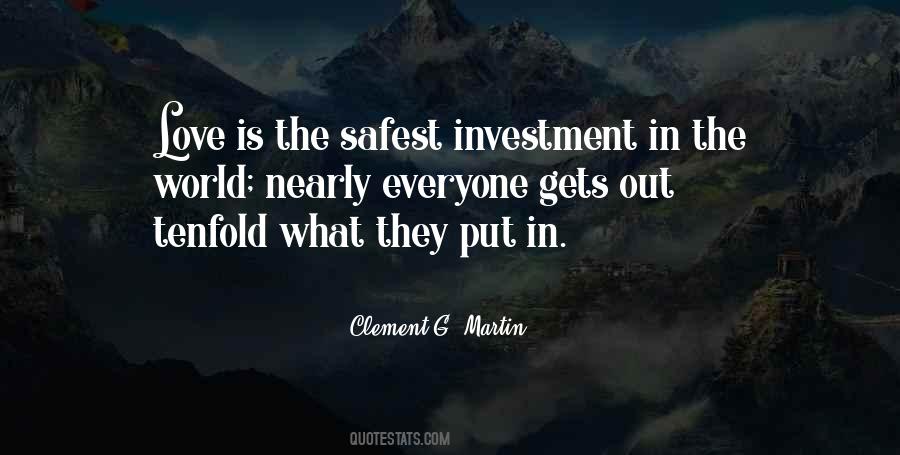 Quotes About Investment #1840328