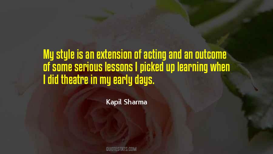 Quotes About Theatre Acting #155219