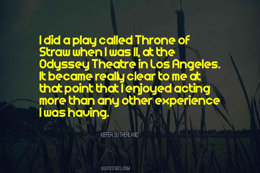 Quotes About Theatre Acting #1637081