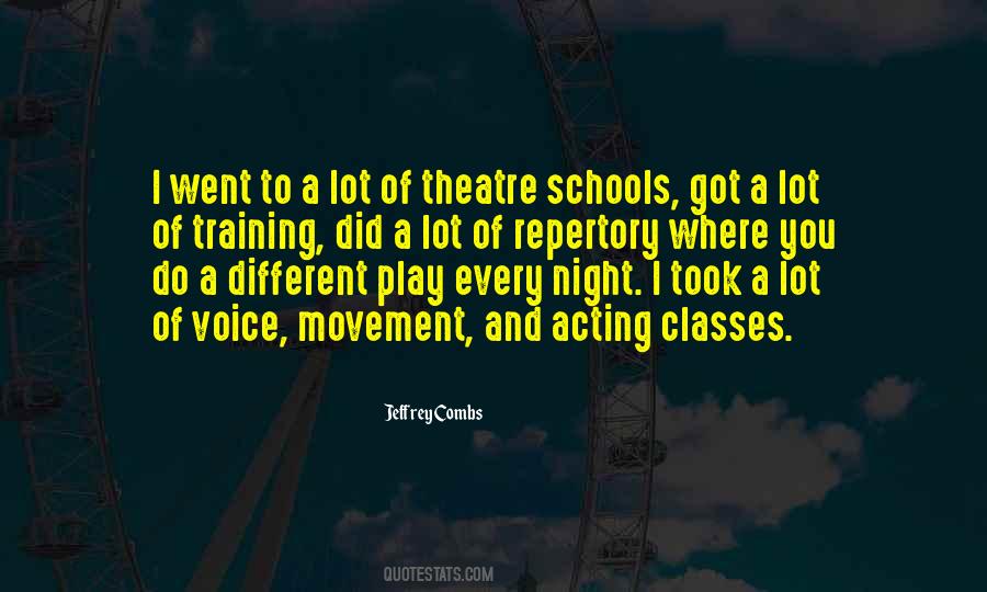 Quotes About Theatre Acting #193957