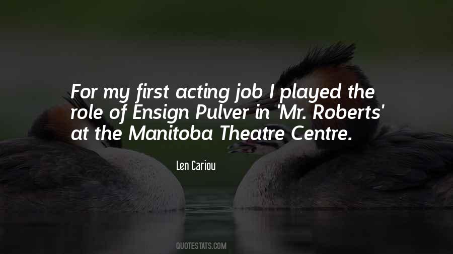 Quotes About Theatre Acting #301796