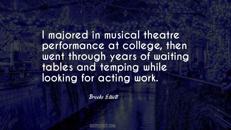 Quotes About Theatre Acting #359604