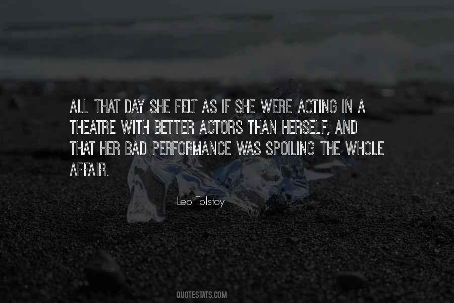 Quotes About Theatre Acting #851866