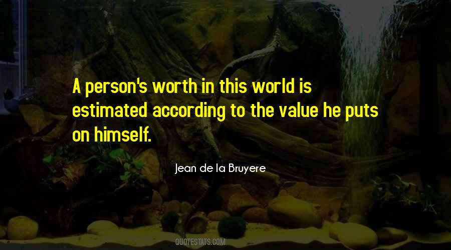 Quotes About The Value Of Each Person #114301