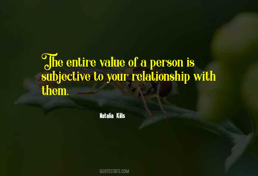 Quotes About The Value Of Each Person #201287