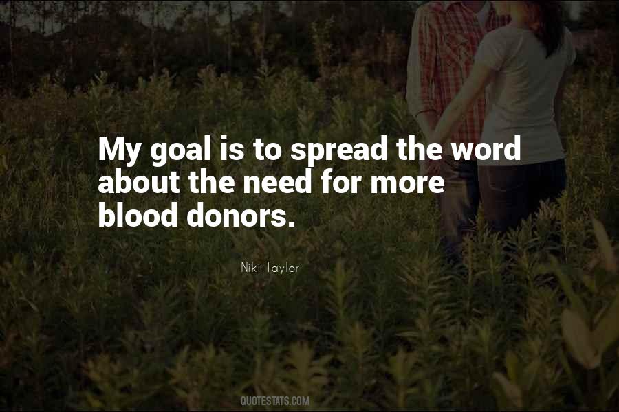Quotes About Blood Donors #1372020