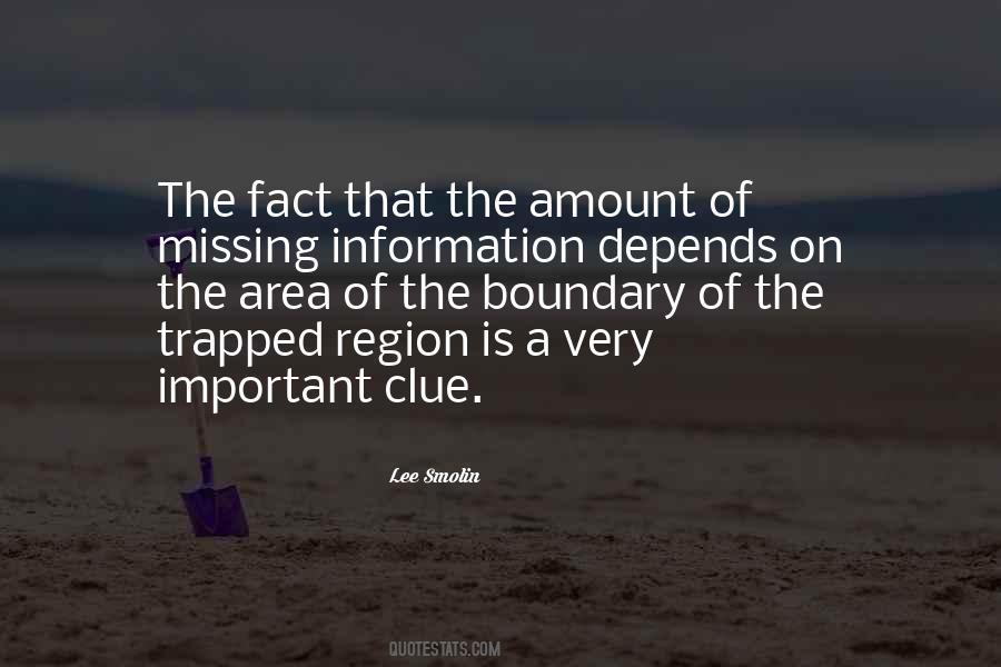 Missing Information Quotes #1028637