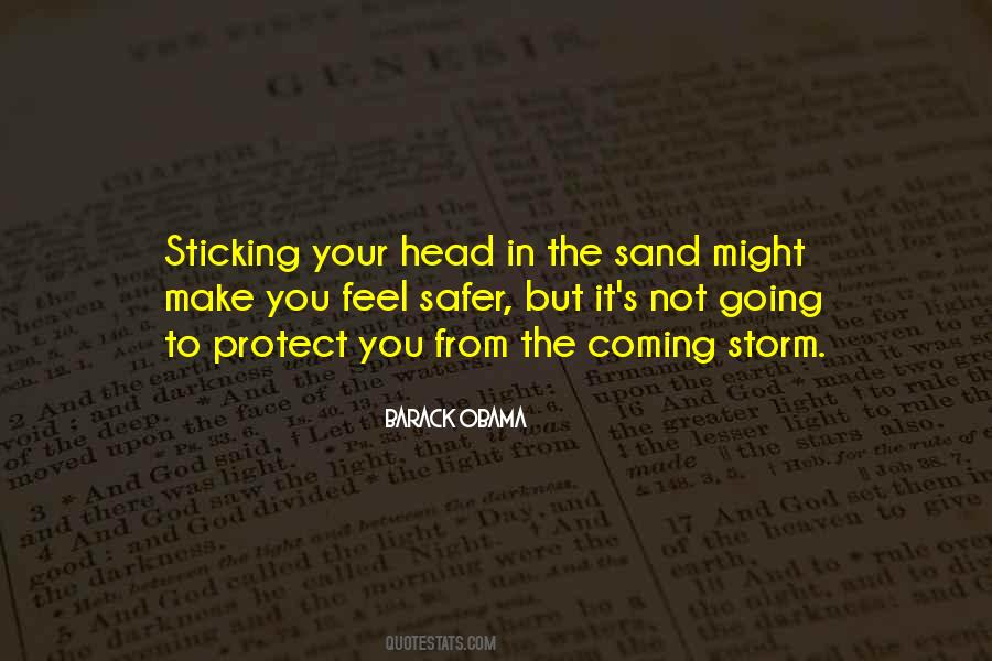 Quotes About Sticking Your Head In The Sand #998968