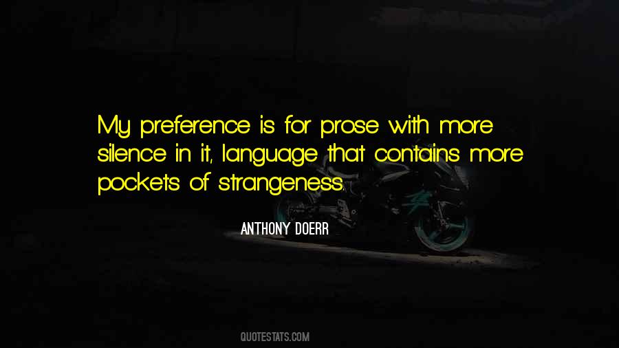 Your Strangeness Quotes #17622