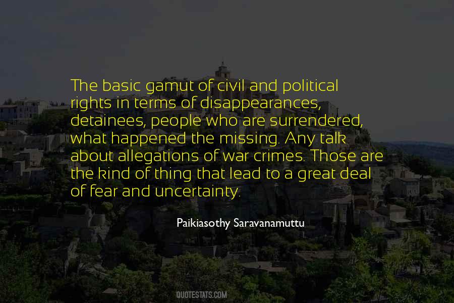 Quotes About Uncertainty And Fear #362477