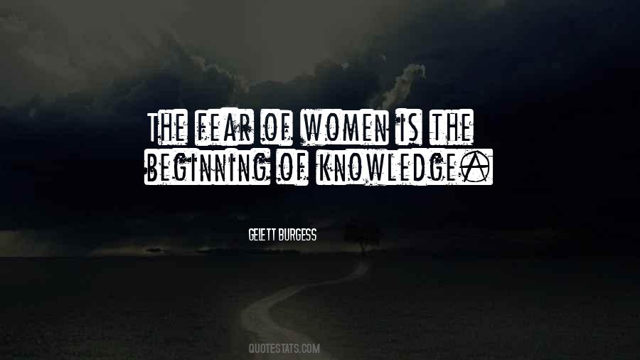 Fear Of Women Quotes #281669