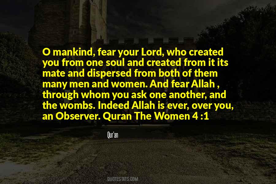 Fear Of Women Quotes #64102
