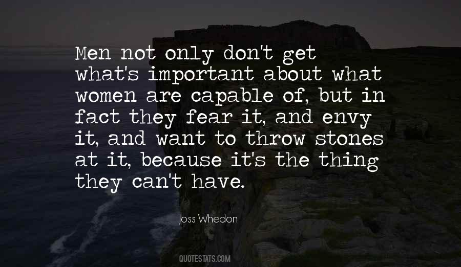 Fear Of Women Quotes #667377