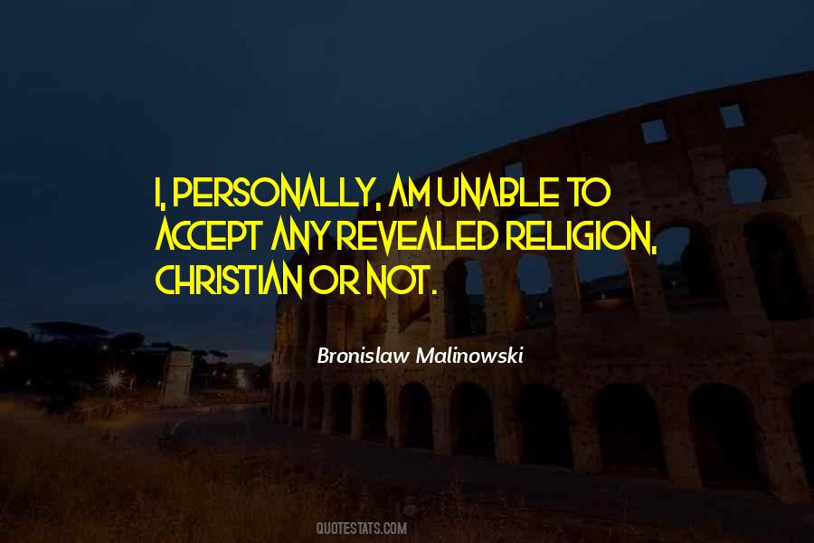 Revealed Religion Quotes #1406977