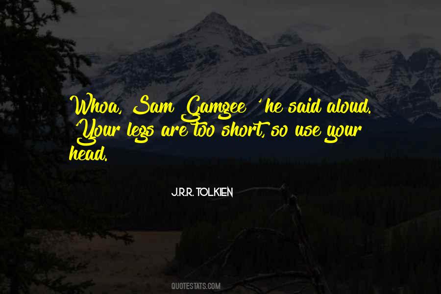 Quotes About Short Legs #1059343
