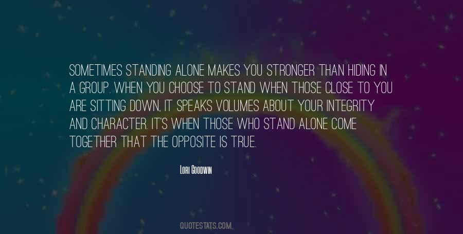 Quotes About Standing Together #1767498