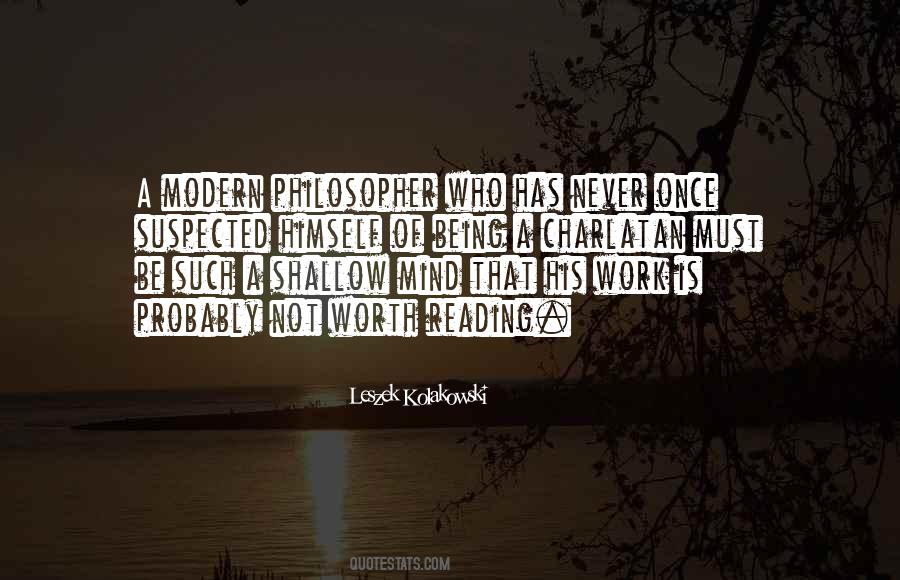 Modern Philosophy Quotes #914101