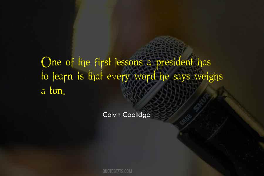 President Calvin Coolidge Quotes #468698