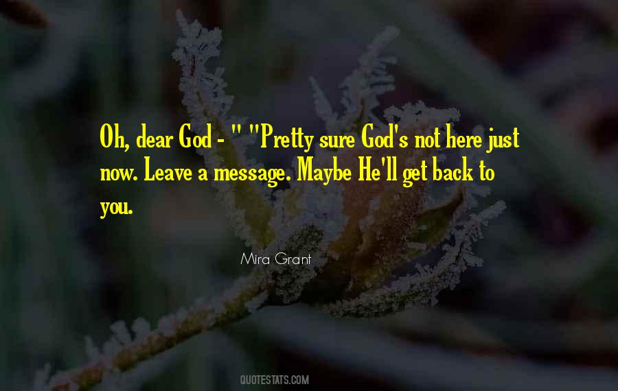 God S Message Quotes #125288