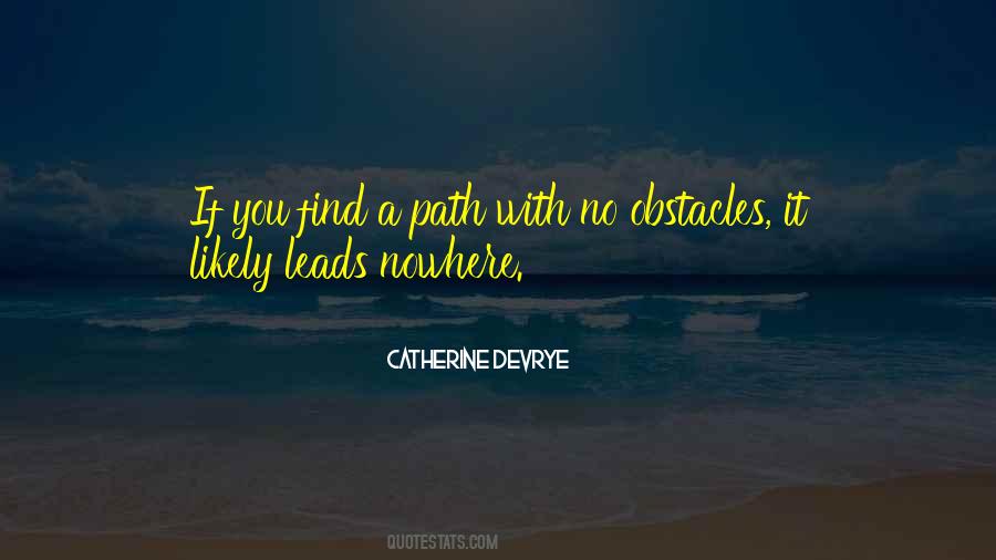 No Obstacles Quotes #1574391