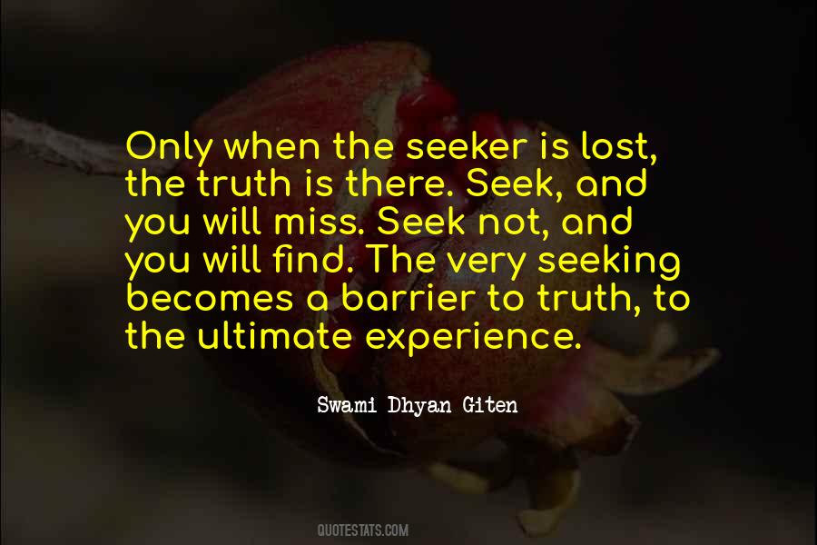 Quotes About Truth Seeking #195718