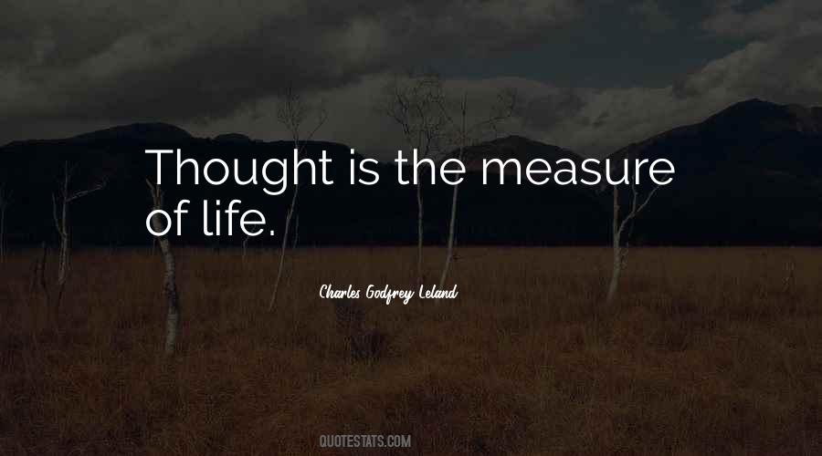 Quotes About Measure Of Life #433667